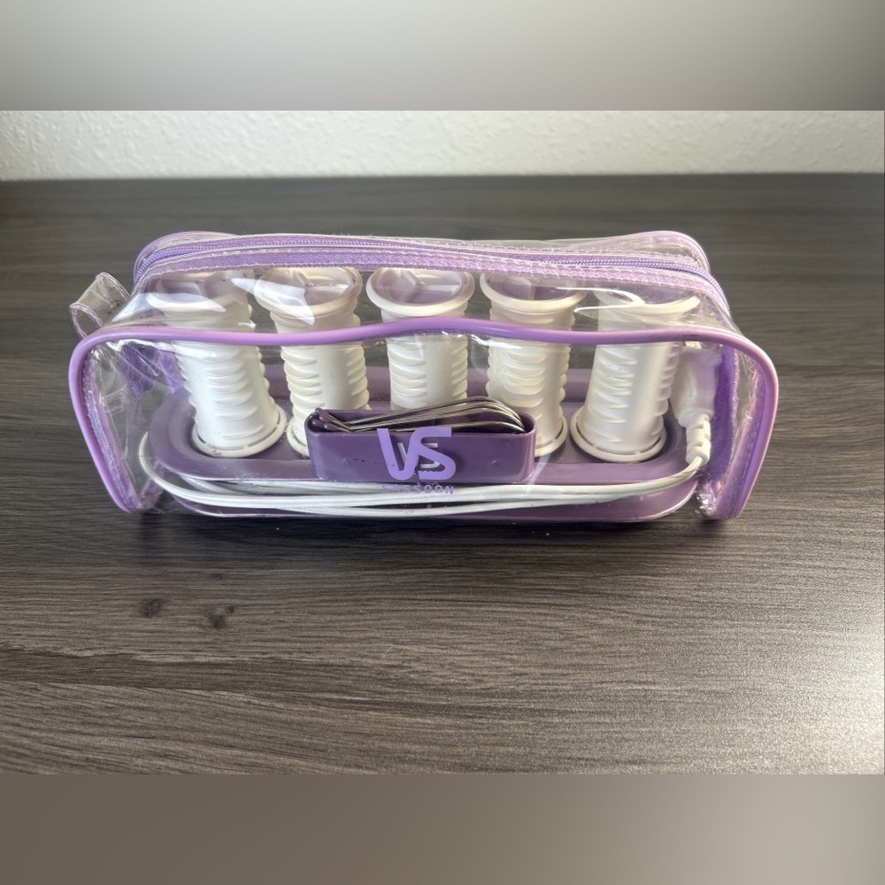 Vidal Sassoon Jet Setter 5 Hot Rollers Curlers Travel Hairsetter Tested W Clips